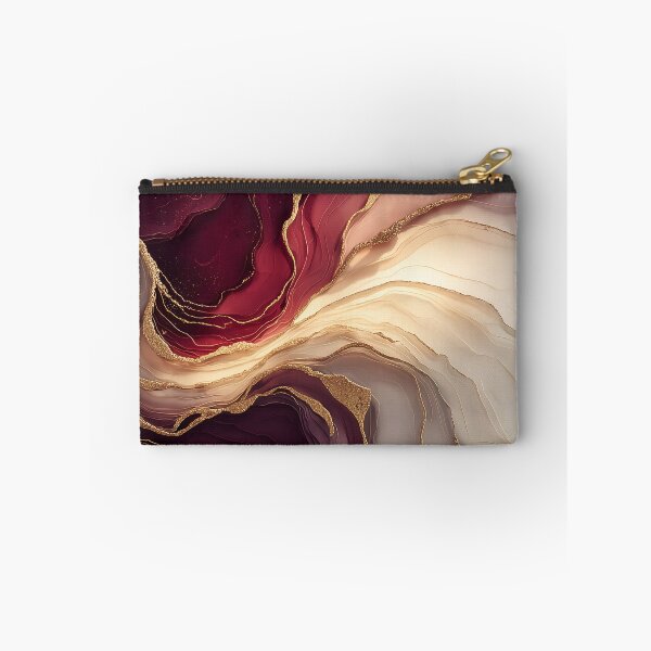 Item preview, Elegant Crimson and Blush Alcohol Ink Swirls designed and sold by Nine Lives Studio.