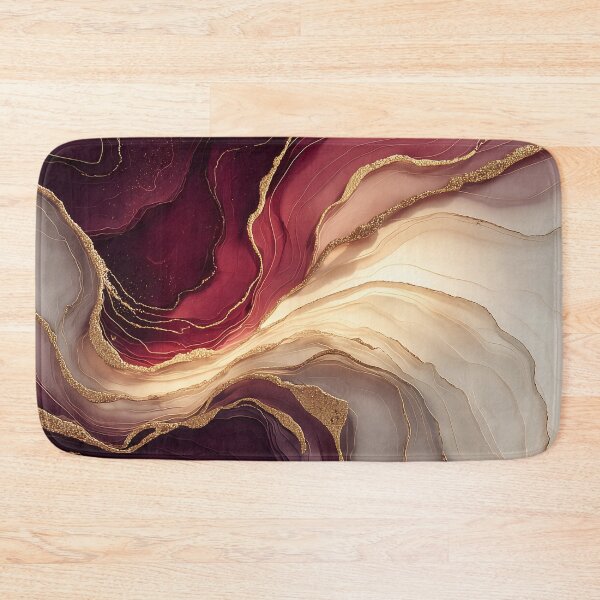 Item preview, Elegant Crimson and Blush Alcohol Ink Swirls designed and sold by Nine Lives Studio.