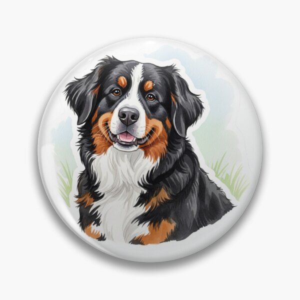 Item preview,  Bernese Mountain Dog dog water color designed and sold by saphira-art.
