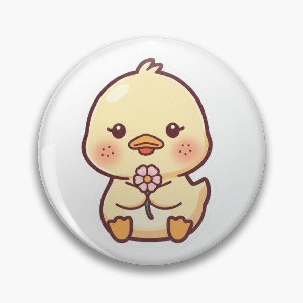 Item preview, Duck Holding Flower Kawaii Paste designed and sold by PastelPaws Atelier.