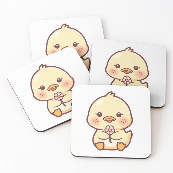 Item preview, Duck Holding Flower Kawaii Paste designed and sold by PastelPaws Atelier.