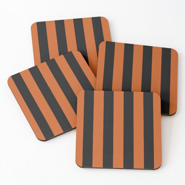 Item preview, Striped Black And Burnt Orange Pattern designed and sold by pattern-archive.