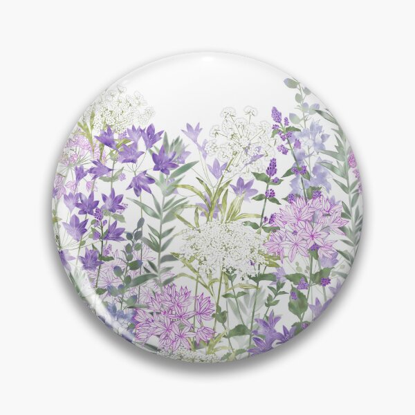 Item preview, Pastel Colour Botanical Wildflower Garden Meadow designed and sold by Fiona Calder Designs.