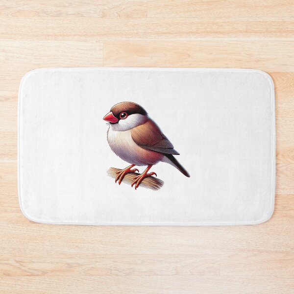 Item preview, A beautifully illustrated sparrow perched on a branch, showcasing vibrant colors and fine details. designed and sold by cave-canvas.