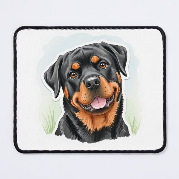 Item preview, Rottweiler dog water color designed and sold by saphira-art.