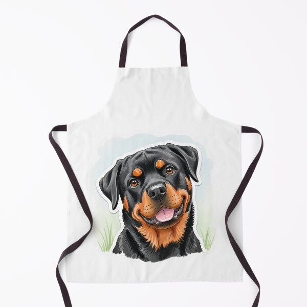 Item preview, Rottweiler dog water color designed and sold by saphira-art.
