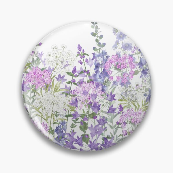 Item preview, Pastel Colour Botanical Wildflower Garden Meadow designed and sold by Fiona Calder Designs.