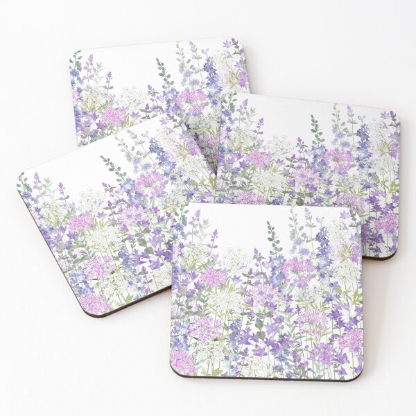 Item preview, Pastel Colour Botanical Wildflower Garden Meadow designed and sold by Fiona Calder Designs.