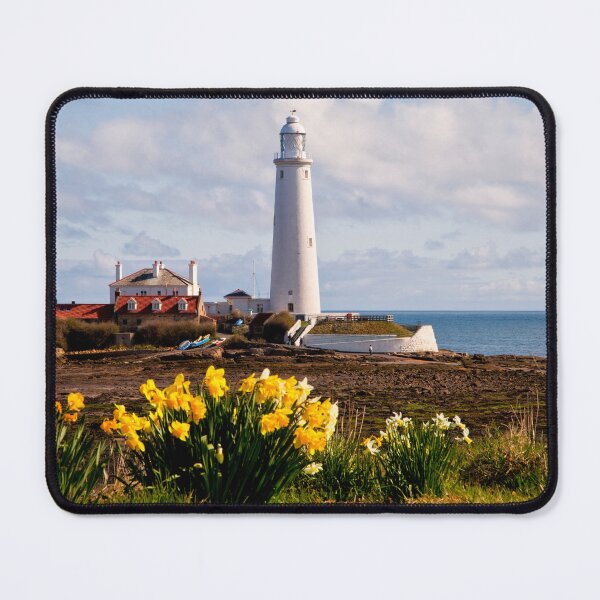 Item preview, St Marys Island and Lighthouse in Springtime designed and sold by Violaman.