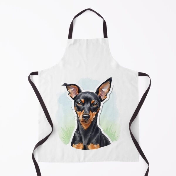 Item preview, Pinscher dog water color designed and sold by saphira-art.