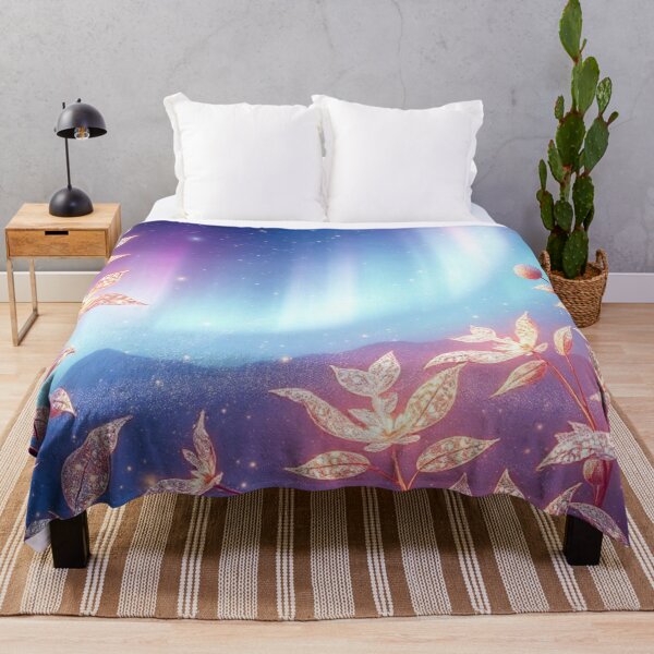 Item preview, aurora borealis, gold diamond flowers designed and sold by PurvaNimfaMagic.