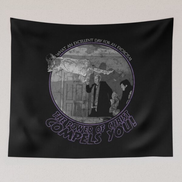 Item preview, Christ Power Compels The Exorcist Distressed designed and sold by Power Up Prints.