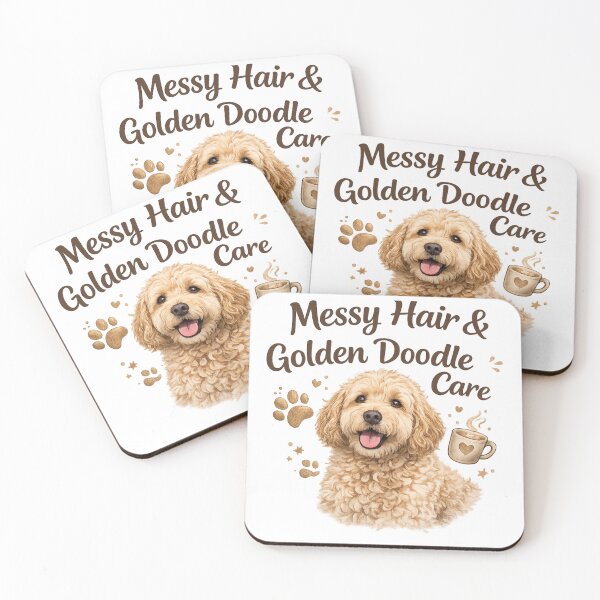 Item preview, Messy Hair Golden Doodle Care Funny Dog designed and sold by Tender Flower Clothing.