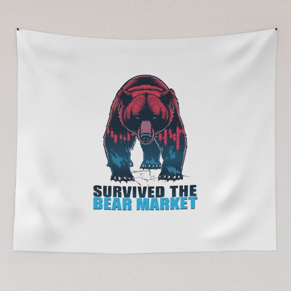 Item preview, Survived The Bear Market Crypto Trader Shirt designed and sold by KapiPrint.