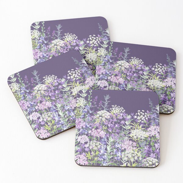 Item preview, Pastel Colour Evening Wildflower Garden Meadow designed and sold by Fiona Calder Designs.