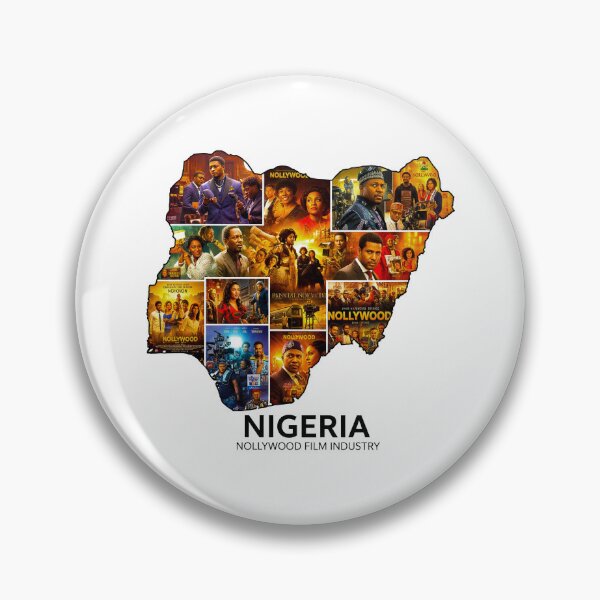 Item preview, Nigeria Nollywood Map - Film Industry Cinema Heritage Design designed and sold by AbulailArt.