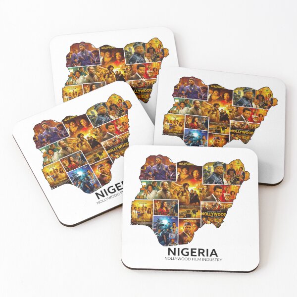 Item preview, Nigeria Nollywood Map - Film Industry Cinema Heritage Design designed and sold by AbulailArt.
