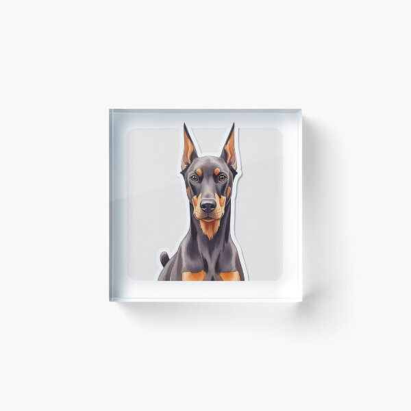 Item preview, Doberman dog water color designed and sold by saphira-art.