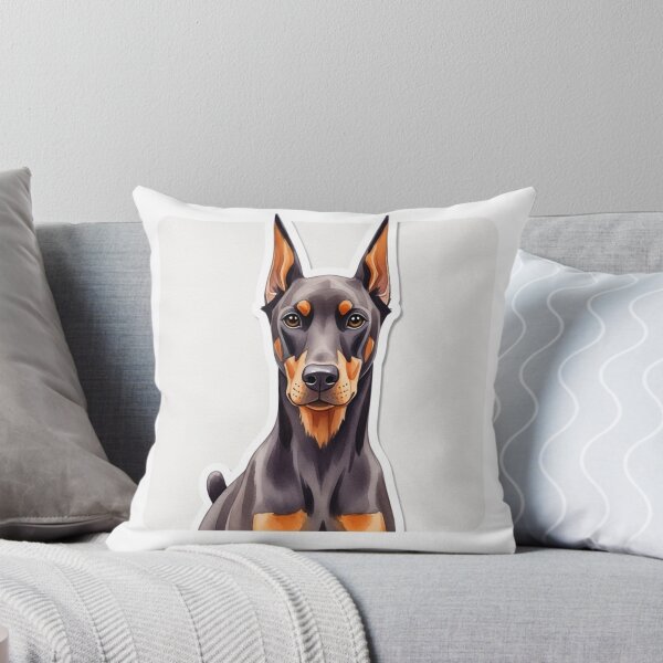Item preview, Doberman dog water color designed and sold by saphira-art.