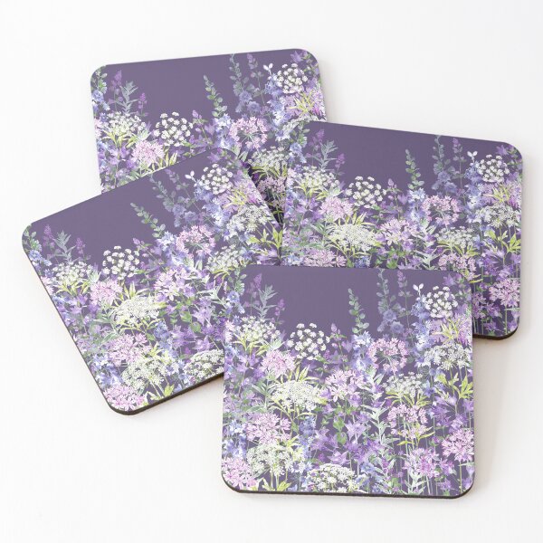Item preview, Pastel Colour Evening Wildflower Garden Meadow designed and sold by Fiona Calder Designs.