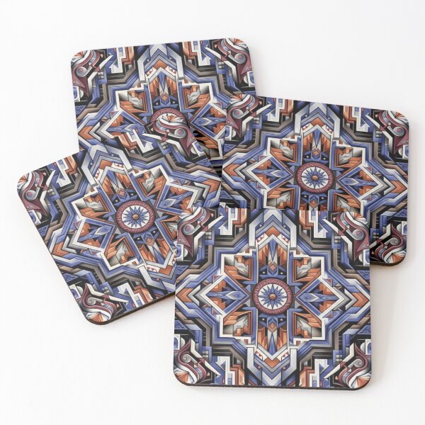 Item preview, Kaleidoscope Geometry – Tribal Deco Pattern Design designed and sold by Dogandesighn.