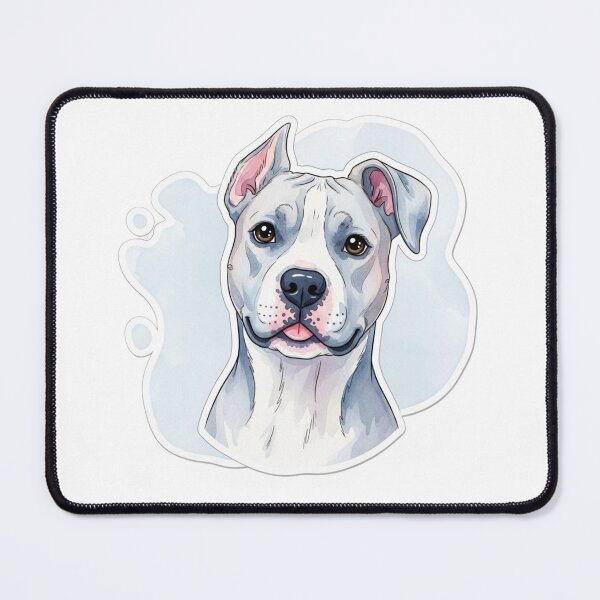 Item preview, Pitbull dog water color designed and sold by saphira-art.