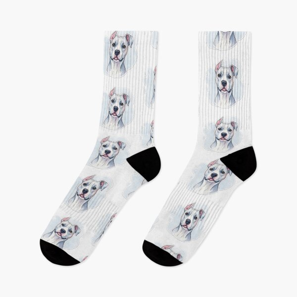 Item preview, Pitbull dog water color designed and sold by saphira-art.