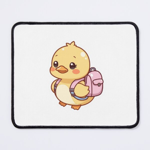 Item preview, Duck with Tiny Backpack Kawaii Pastel designed and sold by PastelPaws Atelier.