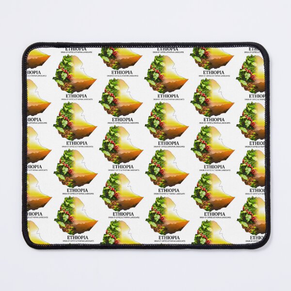 Item preview, Ethiopia Map Art - Origin of Coffee and Scenic Landscapes Design designed and sold by AbulailArt.