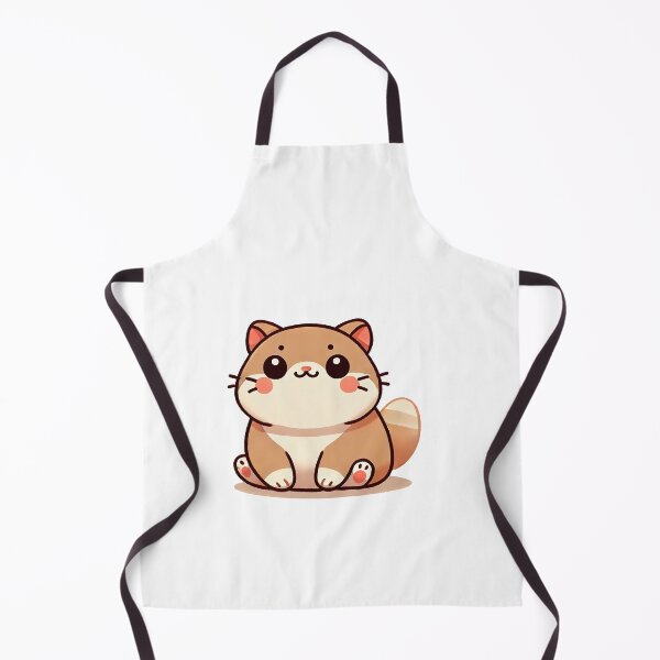 Item preview, Cute cartoon cat sitting happily with a charming expression on its face. designed and sold by cave-canvas.