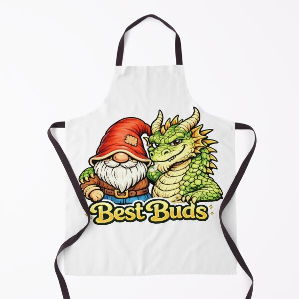 Item preview, Best Buds Cute Gnome and Dragon Friendship Fantasy Illustration designed and sold by Moriarty's Digital Visions.