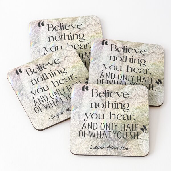 Item preview, Edgar Allan Poe quote designed and sold by GiSilver.