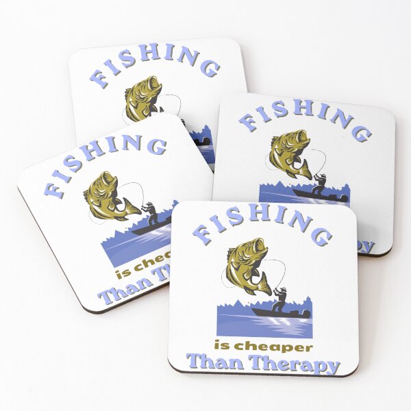 Item preview, Fishing Is Cheaper Than Therapy Funny Gifts For Anglers designed and sold by Ladys-Gents.