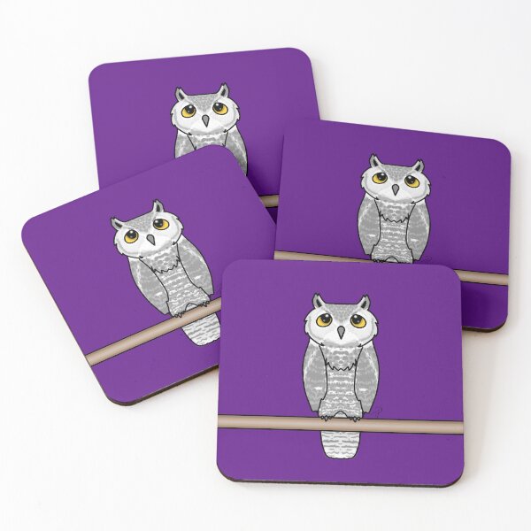Item preview, Cute White Owl Perched designed and sold by lilpoltergeist.