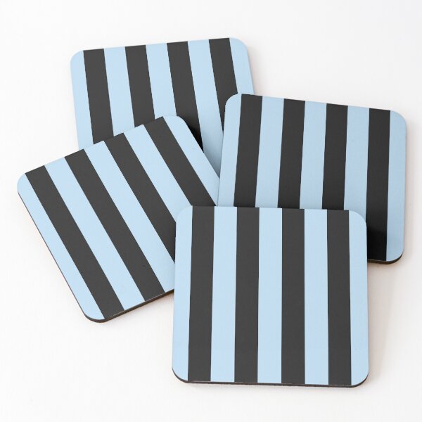 Item preview, Striped Black And Ice Blue Pattern designed and sold by pattern-archive.