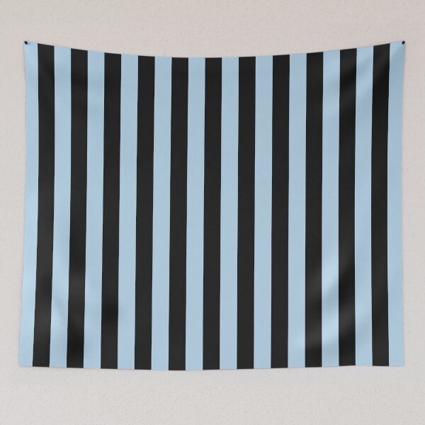 Item preview, Striped Black And Ice Blue Pattern designed and sold by pattern-archive.
