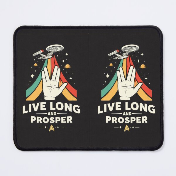 Item preview, Retro Space Ship Live Long Prosper designed and sold by Kate1art.