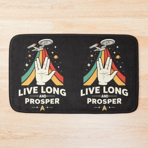 Item preview, Retro Space Ship Live Long Prosper designed and sold by Kate1art.