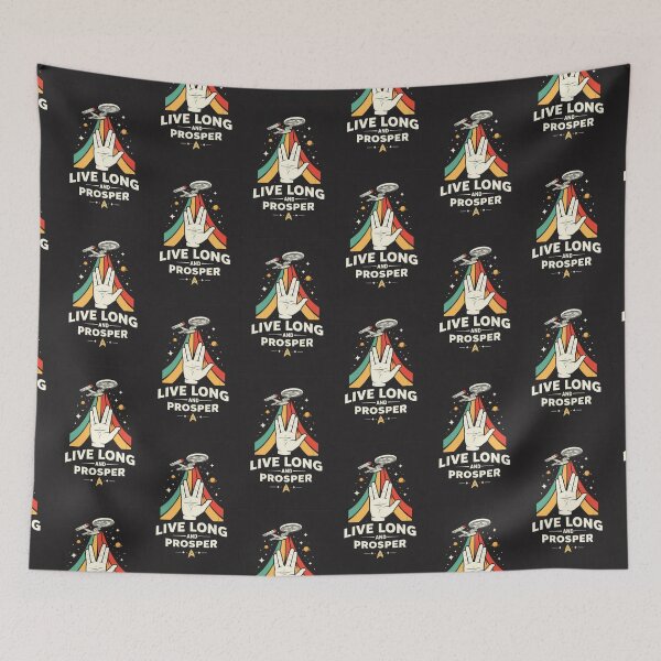 Item preview, Retro Space Ship Live Long Prosper designed and sold by Kate1art.