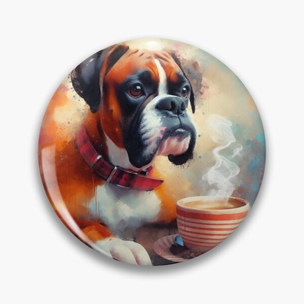 Item preview, Boxer Drinking Coffee designed and sold by The Coffee Critters.