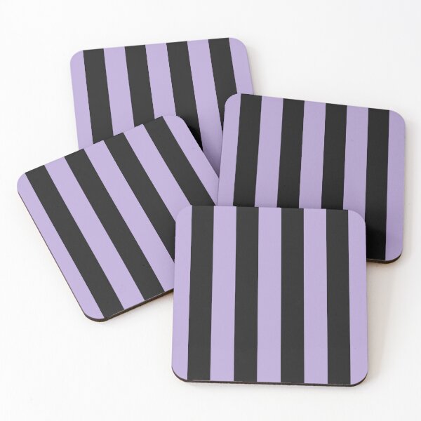 Item preview, Striped Black And Lilac Pattern designed and sold by pattern-archive.