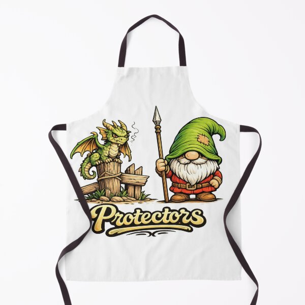 Item preview, Protectors Gnome and Dragon Fantasy Guardian Illustration designed and sold by Moriarty's Digital Visions.