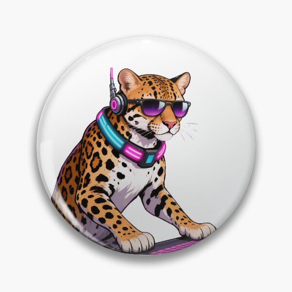 Item preview, Neon Ocelot DJ designed and sold by SynthRaccoon.