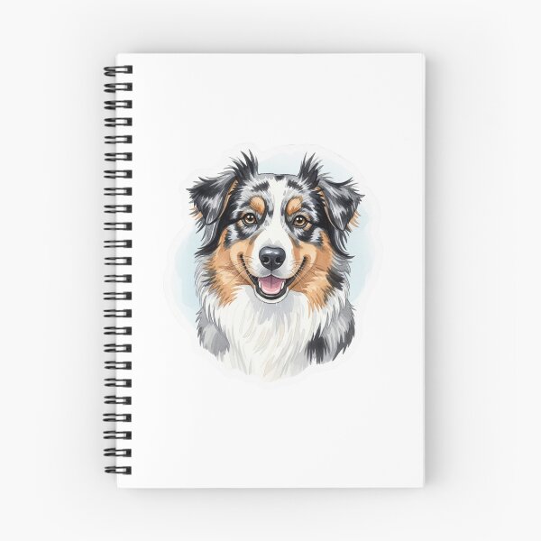 Item preview, Australian Shepherd dog water color designed and sold by saphira-art.