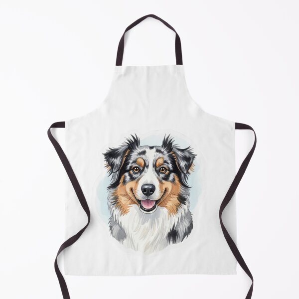 Item preview, Australian Shepherd dog water color designed and sold by saphira-art.