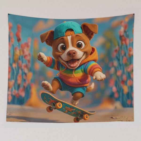Item preview, Skater Red Nose Pitbull designed and sold by Sillytoe.