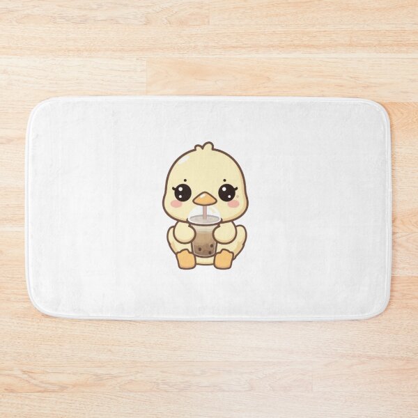 Item preview, Duck with Bubble Tea Kawaii Pastel  designed and sold by PastelPaws Atelier.
