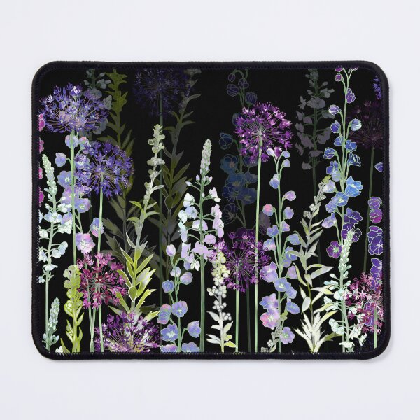 Item preview, Midnight Botanical Purple Flower Garden Meadow designed and sold by Fiona Calder Designs.