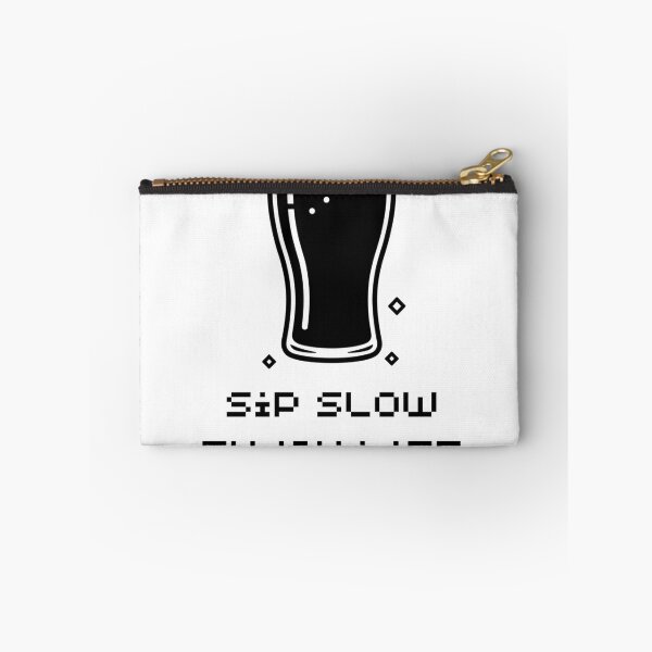 Item preview, Sip Slow Enjoy Life Beer Drinker Quote designed and sold by Yassine Line Studio.