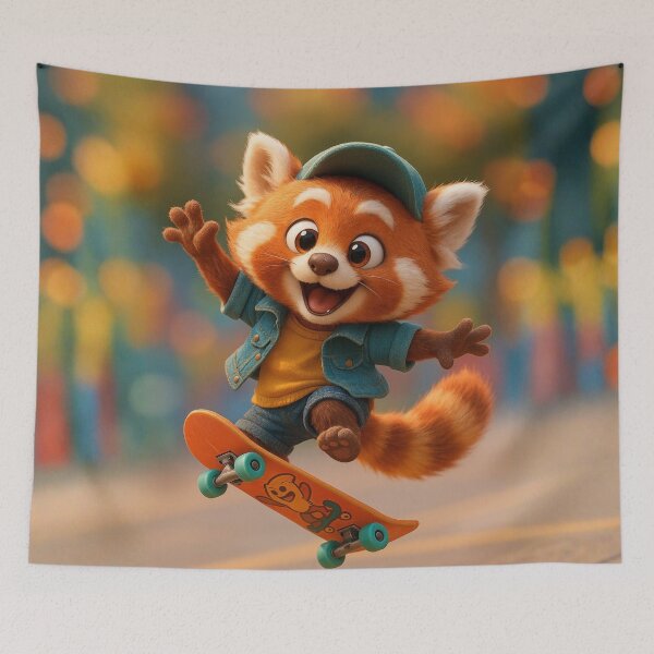 Item preview, Skater Red Panda designed and sold by Sillytoe.